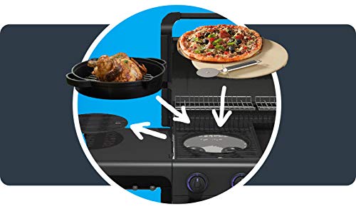 Campingaz Gasgrill 4 Series Premium, BBQ Gas-Grillwagen, 4-Brenner aus Edelstahl mit 13.6 kW, Deckel, Thermometer, InstaClean Aqua, Culinary Modular System, Außenküche – Bild 3