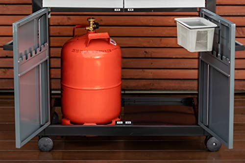 Campingaz Gasgrill 4 Series Premium, BBQ Gas-Grillwagen, 4-Brenner aus Edelstahl mit 13.6 kW, Deckel, Thermometer, InstaClean Aqua, Culinary Modular System, Außenküche – Bild 8