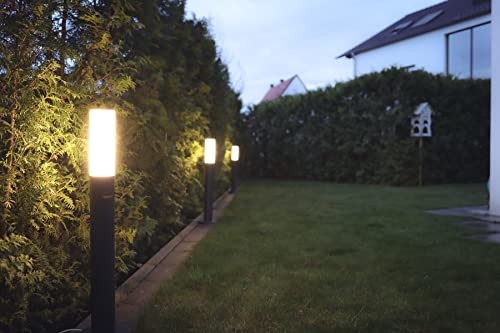 Steinel LED Wegeleuchte GL 65 S Anthrazit, 180° Bewegungsmelder, Gartenleuchte warmweiß, Softlichtstart, Nachtlicht – Bild 3