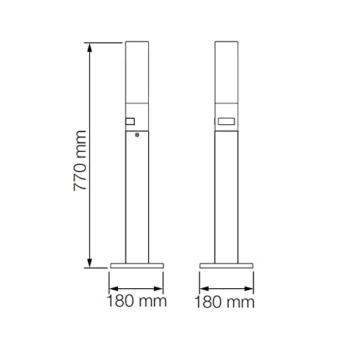 Steinel LED Wegeleuchte GL 65 S Anthrazit, 180° Bewegungsmelder, Gartenleuchte warmweiß, Softlichtstart, Nachtlicht – Bild 5