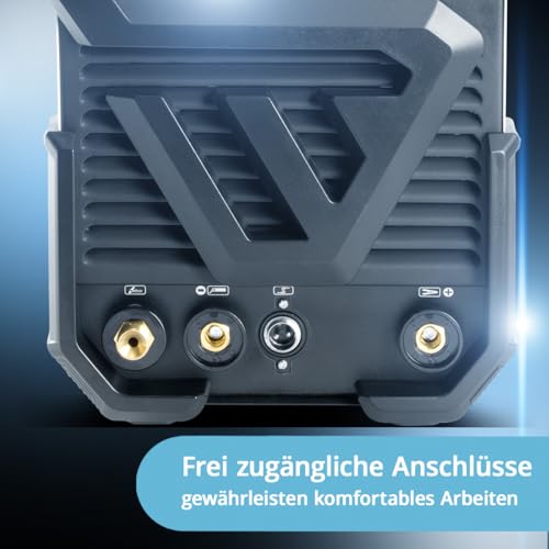 STAHLWERK Schweißgerät 2 in 1 Kombi AC/DC WIG 200 ST - Vollausstattung - WIG & MMA schweißen ist bis 200 A möglich, IGBT-Inverter, HF-Zündung, Smartkühlung, ideal für Aluminium & Stahl – Bild 4