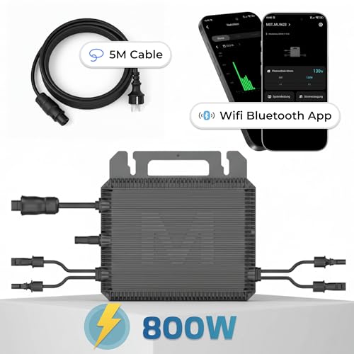 SUNNIVA® 1840W Balkonkraftwerk mit 4.48 kWh Speicher Marstek 2x B2500-D, BIFAZIAL FULLBLACK komplett Steckdose, PV Solaranlage Komplettset mit Solarspeicher, 4x 460W N-Type Glas-Glas Bifacial Module – Bild 3
