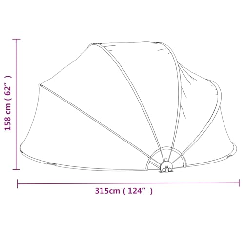 Gecheer Filter für Pool, Intex Poolpumpe, rund, 315 x 158 cm, PVC – Bild 9
