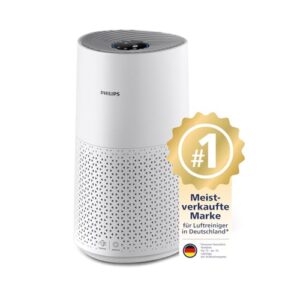 Alternative view of Philips Luftreiniger Smart 1000 Serie - Reinigt Räume bis zu 78 m² - Entfernt 99,97 Prozent der Pollen, Staub und Rauch - Ultraleise und niedriger Energieverbrauch - AC1711/10, Weiß
