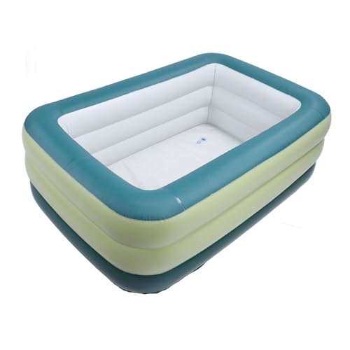 Aufblasbarer Pool für Kinder und Erwachsene, PVC-verdickter 3-lagiger oberirdischer aufblasbarer Pool für Sommerwasserpartys, Hinterhof, Garten, Rasen (1238L)