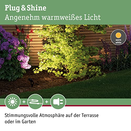 Paulmann 93689 Plug & Shine LED Außenleuchte Sting incl. 3x6 Watt dimmbar Gartenspieß Anthrazit Gartenleuchte Alu Außenbereich 3000 K – Bild 3