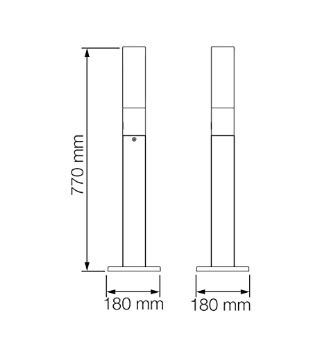 Steinel LED Wegeleuchte GL 65 Anthrazit, Opalglas, Aluminium Standleuchte, Gartenleuchte warmweiß, 77 cm hoch – Bild 5