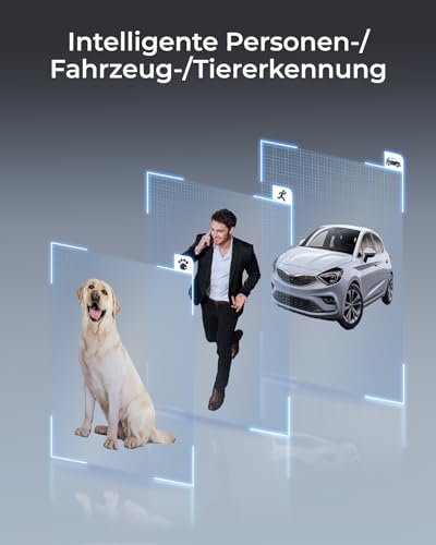 Reolink Smart 4K/8MP UHD PTZ Dome Überwachungskamera Aussen mit revolutionären 16X optischem 3D-Zoom, Farbnachtsicht, Personen-/Fahrzeug-/Tiererkennung, Zwei-Wege-Audio, 24/7 Aufzeichnung, RLC-823S2 – Bild 6
