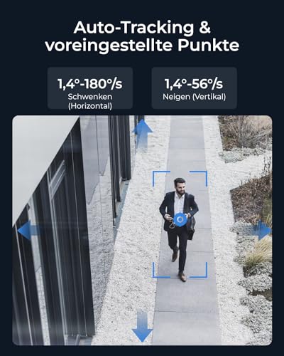 Reolink Smart 4K/8MP UHD PTZ Dome Überwachungskamera Aussen mit revolutionären 16X optischem 3D-Zoom, Farbnachtsicht, Personen-/Fahrzeug-/Tiererkennung, Zwei-Wege-Audio, 24/7 Aufzeichnung, RLC-823S2 – Bild 7