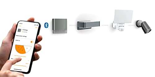 Steinel LED Außenleuchte L 830 SC Connect, smarte Wandleuchte außen, Bewegungsmelder, dimmbar, vernetzbar per App, Zeitschaltuhr, 3000 K, Anthrazit – Bild 6