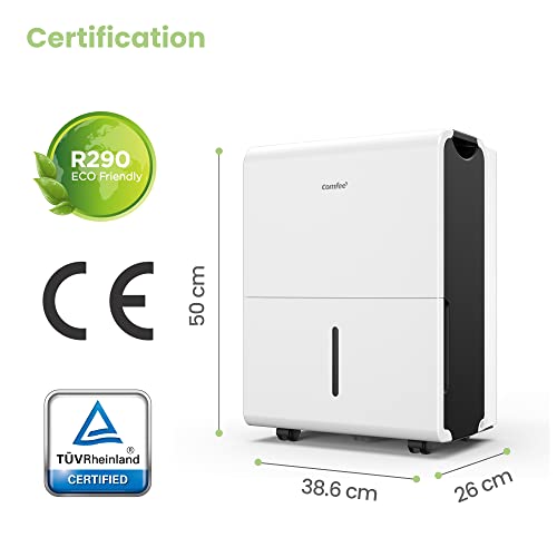 Comfee Luftentfeuchter 30L/24h,Raumgröße ca.180m³(80m²),Intelligenter Entfeuchtermodus,Smart Dehumidifier für Wohnung,Bad & Keller, 24H Timer,Wassertank 3L,MDDP-30DEN7 – Bild 4