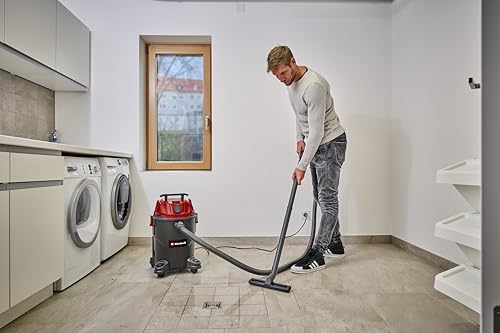 Einhell Nass-Trockensauger TC-VC 1825 A (1.250 Watt, 180 mbar Saugleistung, Automatiksteckdose, 25 L Auffangbehälter, Tragegriff, inkl. Düsen, Filter und Schmutzfangsack) – Bild 3