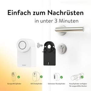 Alternative view of Nuki Smart Lock Go & Keypad (2025), Schlüsselloses Türsystem mit Auto Unlock und Code-Eingabe, App-Steuerung, einfache Montage, kompatibel mit Alexa, Apple, Google