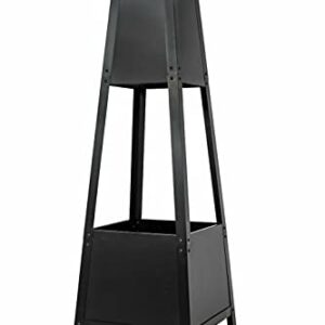 La Hacienda Kaminofen / Kaminofen mit silberfarbener Oberseite, 121 cm, groß