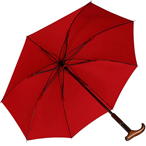 iX-brella Stützschirm höhenverstellbar mit Holzgriff - dunkelrot – Bild 6