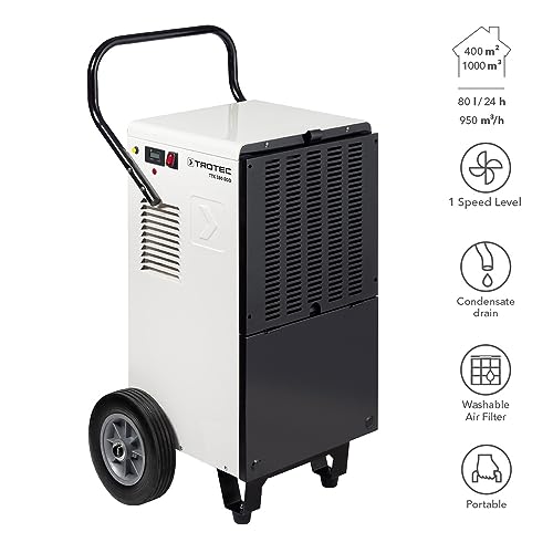 TROTEC Luftentfeuchter TTK 380 ECO – Leistung 80 L/Tag – Fläche 400 m² / 1000 m³ – Bautrockner – für große Räume – Bild 2
