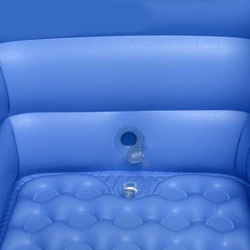 Gazechimp Langlebige Aufblasbare PVC Badewanne 160x84x64cm Badewanne Armlehne – Bild 3
