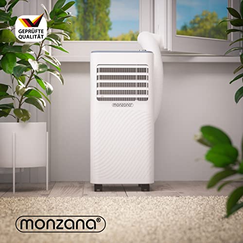 MONZANA® lokale Klimaanlage MZKA2600 WIFI App Mobil Fensterabdichtung Abluftschlauch 9000BTU 4in1 1000W 30qm Fernbedienung Luftentfeuchter Klimagerät – Bild 2