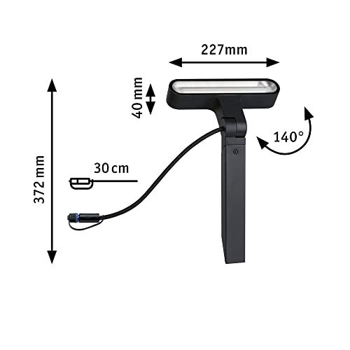 Paulmann 94544 Plug & Shine LED Außenleuchte Plug & Shine Spot Ito IP65 incl. 1x6 Watt dimmbar Außenleuchten Anthrazit Metall, Kunststoff 3000 K – Bild 14