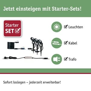 Alternative view of Paulmann 94729 Plug & Shine LED Außenleuchte Gartenstrahler Sting 3er-Set insektenfreundlich IP67 2200K 3x6,3W 75VA Anthrazit rund dimmbar