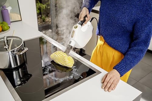 Kärcher Dampfreiniger SC 1 Multi, Aufheizzeit: 30 s, Heizleistung: 1.300 W, Flächenleistung: 30m², Tank: 200 ml, für eine komfortable und porentiefe Reinigung, Weiss – Bild 4