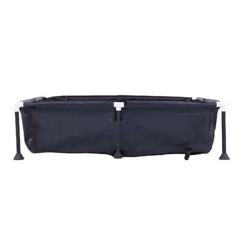 HUSHUI Über Gemahlener Schwimmbad, Kleiner Tiefer Pool 37.4x37,4x7,9 Zoll Punktionsschutz Triple Layer PVC -Material für Garten Im Freien, mit Robustem Rahmen für Kleinkinder und – Bild 2