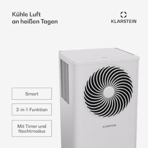 Alternative view of Klarstein mobile Klimaanlage mit Abluftschlauch, 9000 BTU - praktischer Luftentfeuchter, Ventilator & Kühler in einem, inklusive Kit - ideal für Räume bis 31 qm