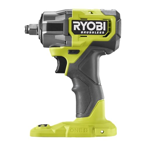 RYOBI 18 V ONE Brushless Akku-Schlagschrauber RIW18CBL-0, max. Drehmoment 450 Nm, 4 Drehmomenteinstellungen, Tri-Beam LED-Beleuchtung, ohne Akku und Ladegerät – Bild 2