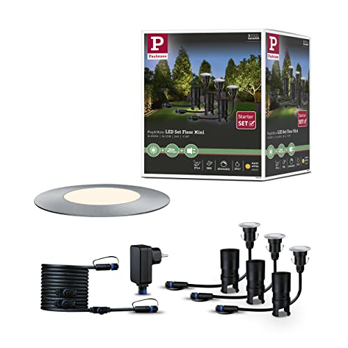 Paulmann Leuchten Paulmann 93697 Outdoor Plug & Shine Floor Mini 3er-Basisset IP65 3000K 3 x 2,5W 24