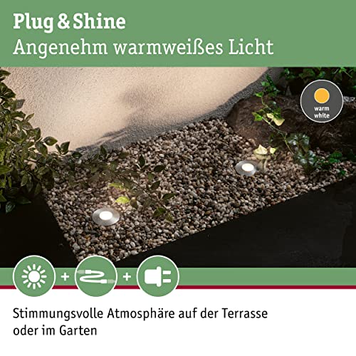 Paulmann Leuchten Paulmann 93697 Outdoor Plug & Shine Floor Mini 3er-Basisset IP65 3000K 3 x 2,5W 24 – Bild 3