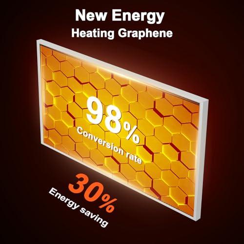 Behaglich Infrarotheizung Bild 300W - Schnellwärmend in 1-3 Min. - Energieeffizient mit Überhitzungsschutz - Flüsterleise - TÜV & 10 Jahre Garantie - Polarlichter – Bild 3