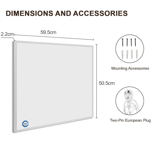 Behaglich Infrarotheizung Bild 300W - Schnellwärmend in 1-3 Min. - Energieeffizient mit Überhitzungsschutz - Flüsterleise - TÜV & 10 Jahre Garantie - Polarlichter – Bild 7