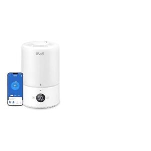 Levoit 3L Top Fill Luftbefeuchter, 360° Drehbare Düse Cool Mist Humidifier, 28dB leise, 25H Levoit Akku Staubsauger mit 99,99% HEPA Filter, Auflade-Wandhalterung, Max 60 Min Laufzeit
