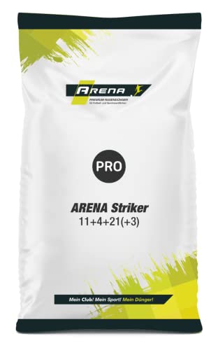 ARENA Rasendünger Herbst Striker 20kg | Rasen Herbstdünger mit 4 Monaten Langzeitwirkung | Striker 11 4 21( 3)