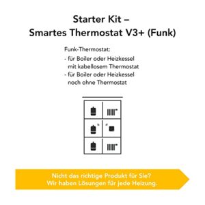 Alternative view of tado° smart home Thermostat (Funk) – Wifi Starter Kit V3 mit Standfuß – digitale Heizungssteuerung für Boiler – einfache Installation – kompatibel mit Alexa, Siri & Google Assistant