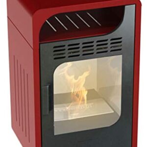 GMR Flammenofen Junior mit Belüftung, Bordeaux, 3 kW, Heizung