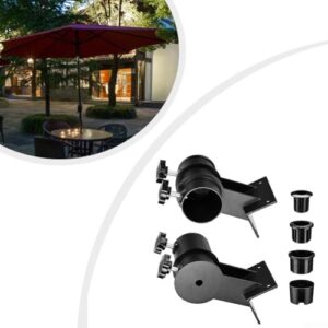 Alternative view of Platzsparende Eckschirmhalterung für Terrasse, ideal für Balkon & Hofgeländer Installation & stabiles Design für den Außenbereich