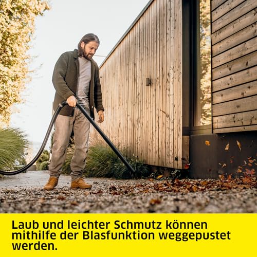 Kärcher Nass-/Trockensauger WD 3 P V-19/4/20, inkl. Patronenfilter, Vliesfilterbeutel, 1.000 W, Kunststoffbehälter: 19 l, Saugschlauch: 2 m, integrierte Steckdose für Elektrowerkzeuge – Bild 4