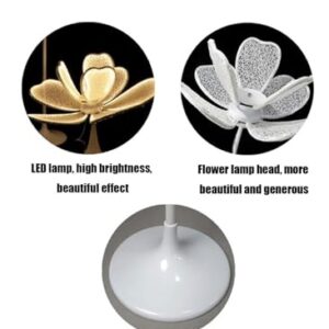 Alternative view of HIFRQVVC Hochzeit Schmetterlinge LED Bodenlicht Stehlampe Pfingstrose Hochzeit LED Warmweiß Set 4 (Whitelight)
