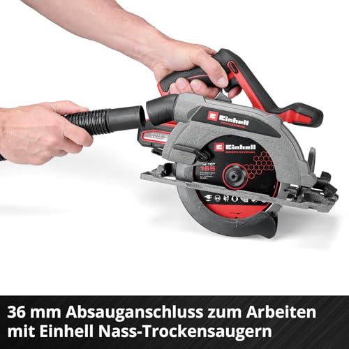 Einhell Professional Akku-Handkreissäge TP-CS 18/165 Li BL - Solo Power X-Change (18 V, Brushless, Ø 165 mm Sägeblatt, werkzeuglose Schnittwinkeleinstellung, ohne Akku) – Bild 7