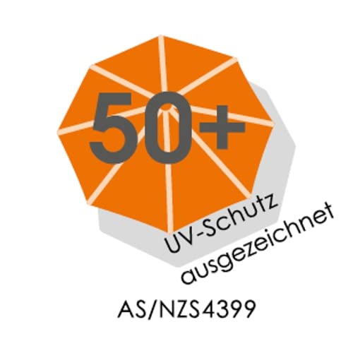 Schneider Sonnenschirm Rhodos, anthrazit, 300 x 300 cm quadratisch, 782-15, Gestell Alu/Stahl, Bespannung Polyester, 24 kg, Anthrazit – Bild 9