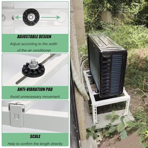 Robuste Halterung für Klimaanlagen, Bodenständer für Mini-Split-Geräte und Wärmepumpen, Bodenhalterung für HVAC-Systeme und Kompressoren – Bild 3