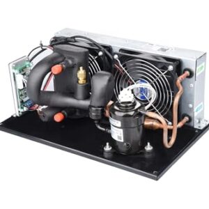 Alternative view of POOIQX Platten-Flüssigkeitskühler DV1920E-P, 24 V DC, 130 W Leistung, Kältemittel R134A, kompaktes und effizientes Kühlmodul,Industrielle Kühlgeräte