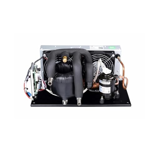 POOIQX Koaxialer Flüssigkeitskühler DV1930E-C, 48 V DC, 130 W Leistung, Kältemittel R134A, kompakt und effizient for Flüssigkeitskreislaufsysteme,Industrielle Kühlgeräte