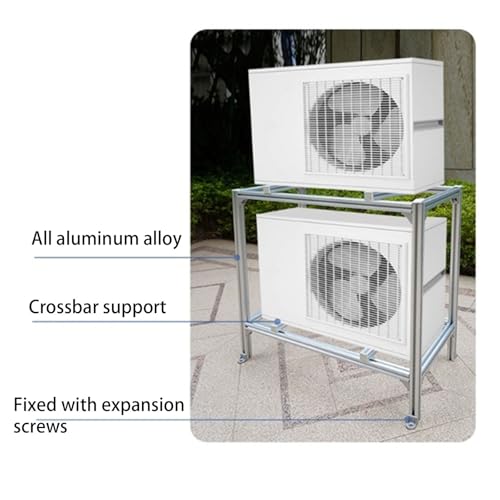 Robuster Mini-Split-Ständer – Universal-Klimaanlagen-Halterung mit Stoßdämpfung für Kondensatorhalterung im Freien, sichere Bodeninstallation – Bild 3