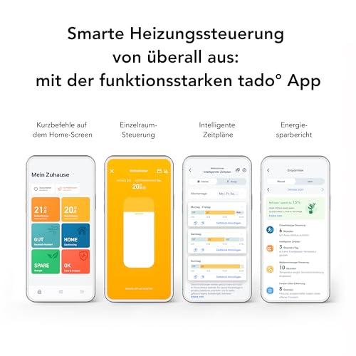 tado° Funk-Temperatursensor X, Zusatzprodukt für Smarte Heizkörperthermostate X, für optimale Heizkörpersteuerung, Energie und Kosten sparen, einfache DIY Installation – Bild 2