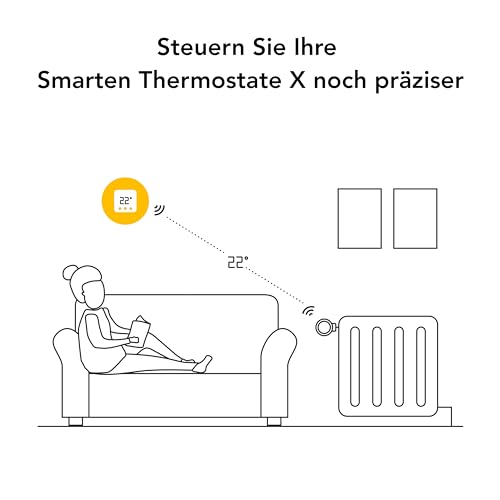 tado° Funk-Temperatursensor X, Zusatzprodukt für Smarte Heizkörperthermostate X, für optimale Heizkörpersteuerung, Energie und Kosten sparen, einfache DIY Installation – Bild 4