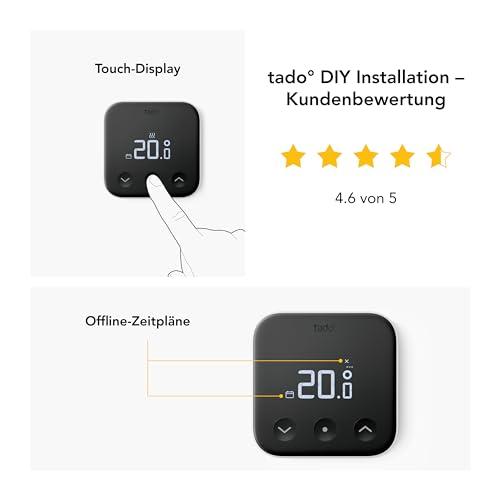 tado° Funk-Temperatursensor X, Zusatzprodukt für Smarte Heizkörperthermostate X, für optimale Heizkörpersteuerung, Energie und Kosten sparen, einfache DIY Installation – Bild 5