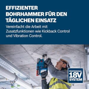 Alternative view of Bosch Professional 18V System Akku Bohrhammer GBH 18V-22 (mit SDS plus, KickBack Control und Vibration Control, inkl. L-BOXX, ohne Akku/ Ladegerät)