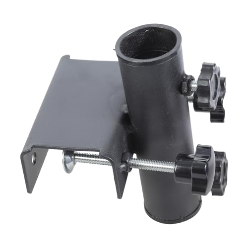 Verstellbarer Schirmständer aus Metall für Balkon - Tragbares Gartenzubehör Winddichter Sonnenschirmhalter für Terrassen und Terrassen Perfekter Schutz im Freien – Bild 3